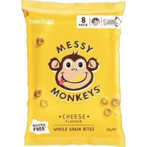Messy Monkeys Whole Grain Bites Cheese 160g