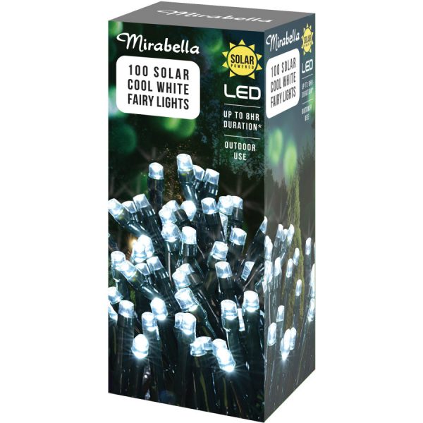 Mirabella Fairy Lights 100 Led Solar Powered