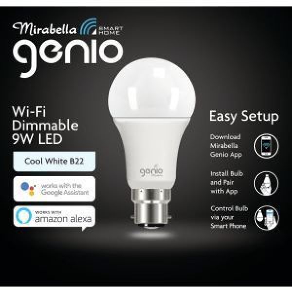 Mirabella Genio Bayonet Light Bulb Led Cool White 800lmn