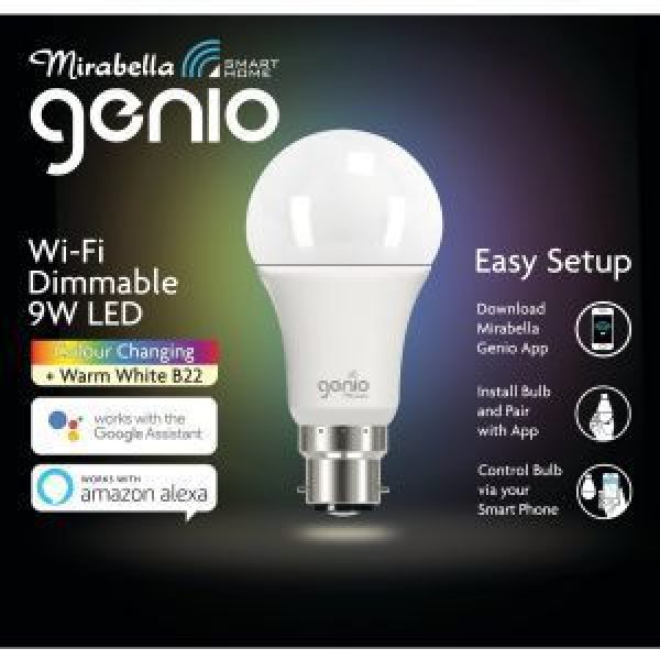 Mirabella Genio Bayonet Light Bulb Led Rgbw 8000lmn