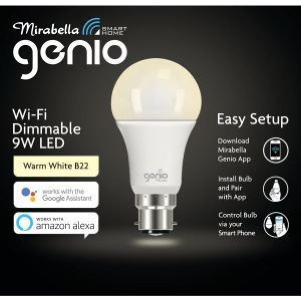 Mirabella Genio Bayonet Light Bulb Led Warm White 800lm