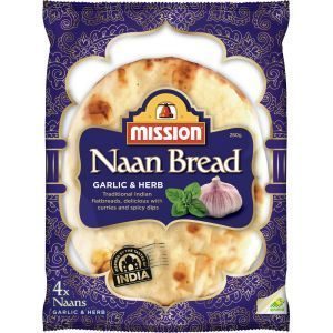 Mission Indian Herb & Garlic Naan 280g
