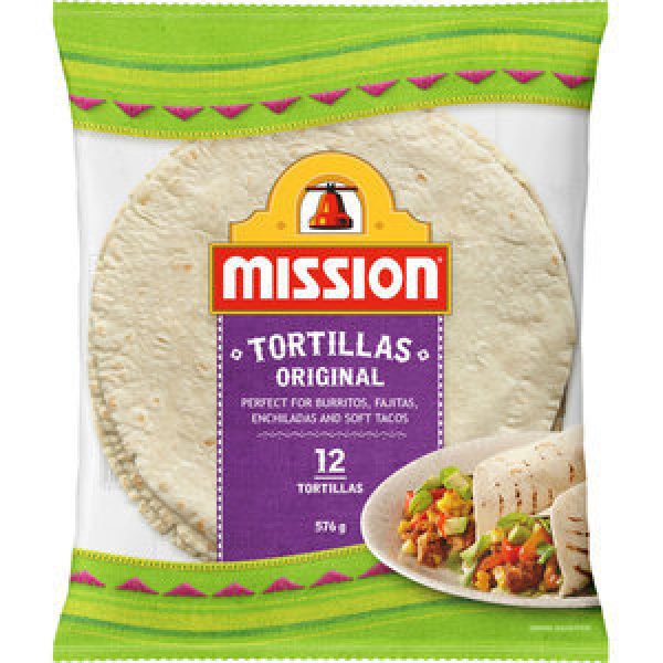 Mission Mexican Burrito Tortilla Pk 576g