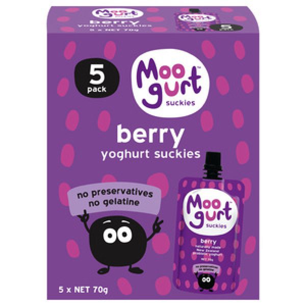 Moogurt Yoghurt Pouch Berry 350g