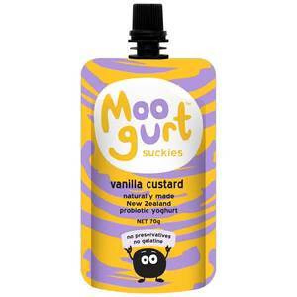 Moogurt Yoghurt Pouch Vanilla Custard
