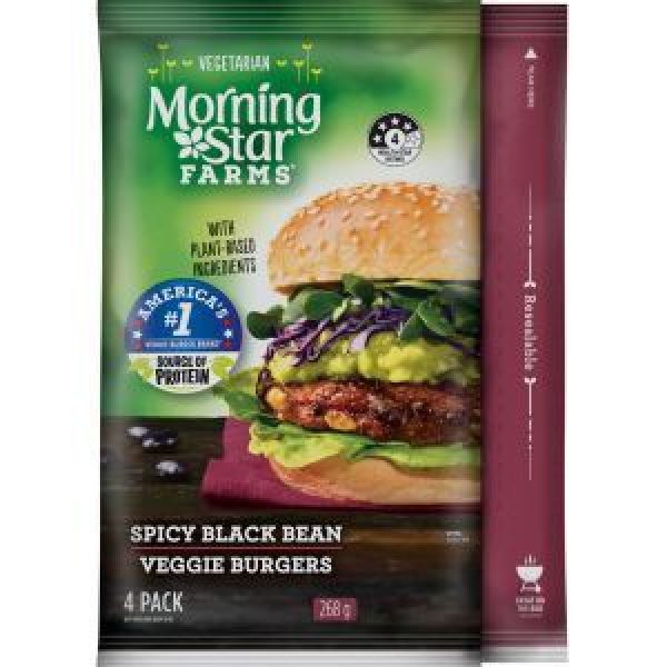 Morning Star Farms Vegetarian Burgers Black Bean Reviews - Black Box