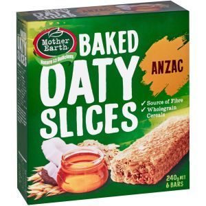Mother Earth Oaty Slices Muesli Slice Anzac 240g