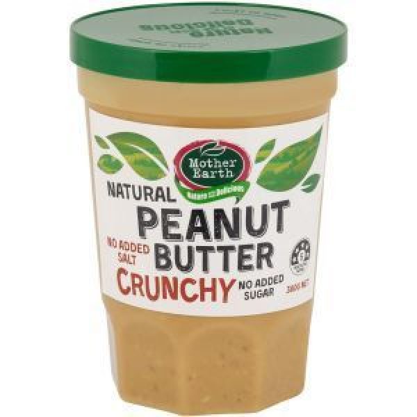 Mother Earth Peanut Butter Crunchy No Added Salt