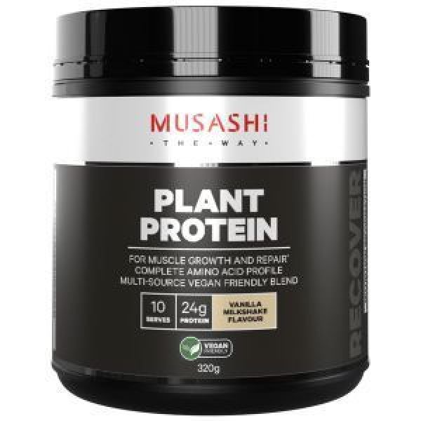 Musashi Plant Protein Powder Vanilla Reviews Black Box