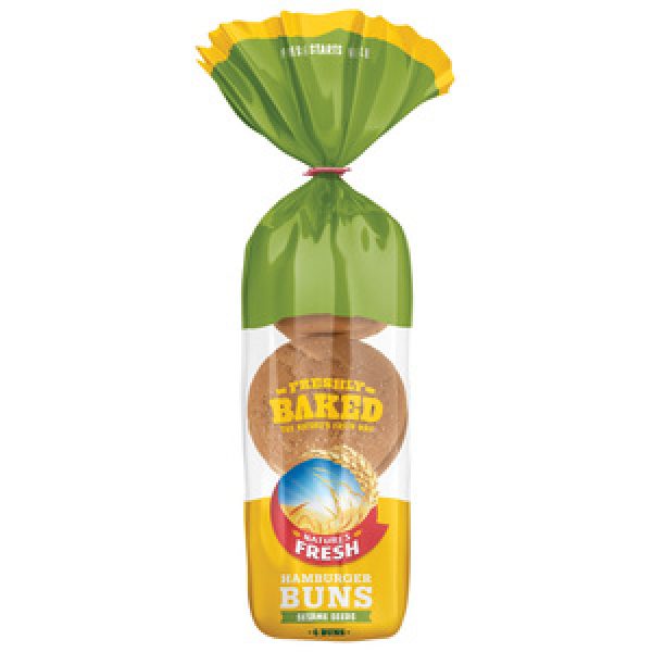 Natures Fresh Burger Buns Sesame Seed