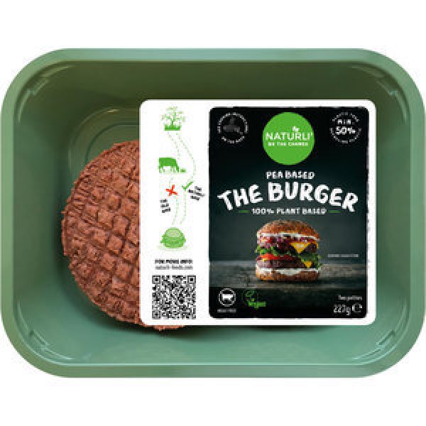 Naturli Vegan Plant Based Burger Patties Pea Based 227g