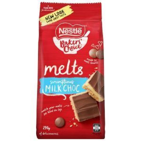 Nestle Bakers Choice Choc Melts Scumptious Milk