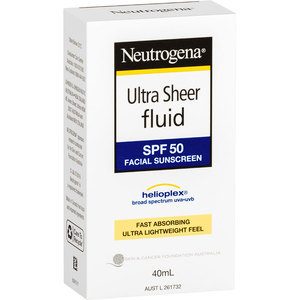 Neutrogena Ultra Sheer Sunblock Facial Sunblock Spf 50