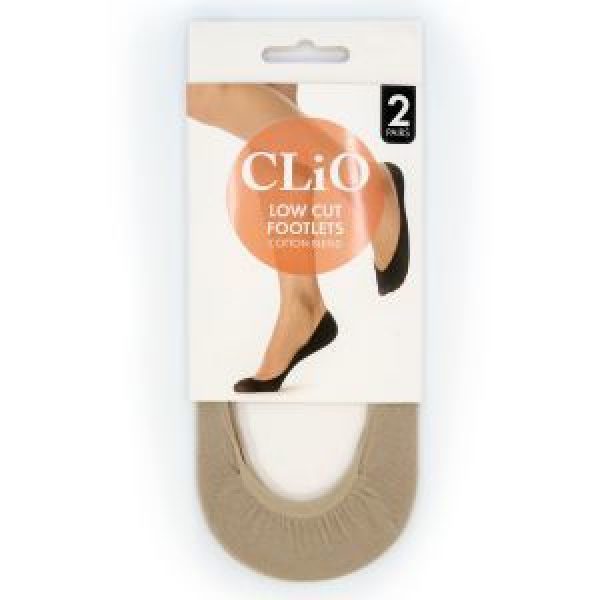 No Show Footlet One Size Low Cut Natural