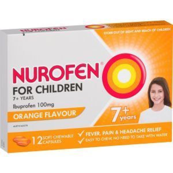 Nurofen Children Ibuprofen 7 Plus Orange Reviews Black Box