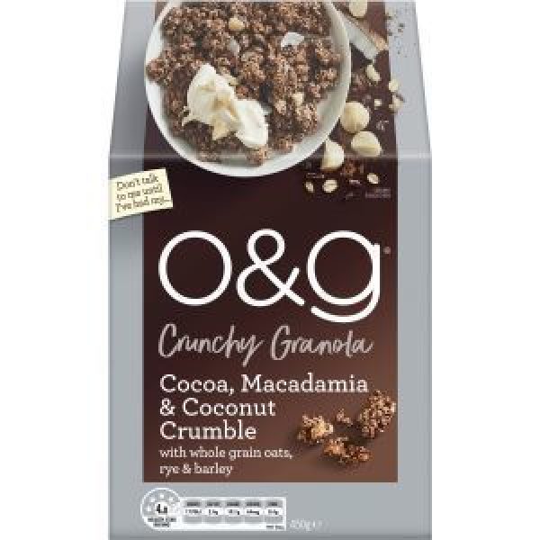 O&g Granola Cocoa Macadimia & Coconut