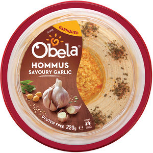Obela Hommus Garnished Savoury Garlic