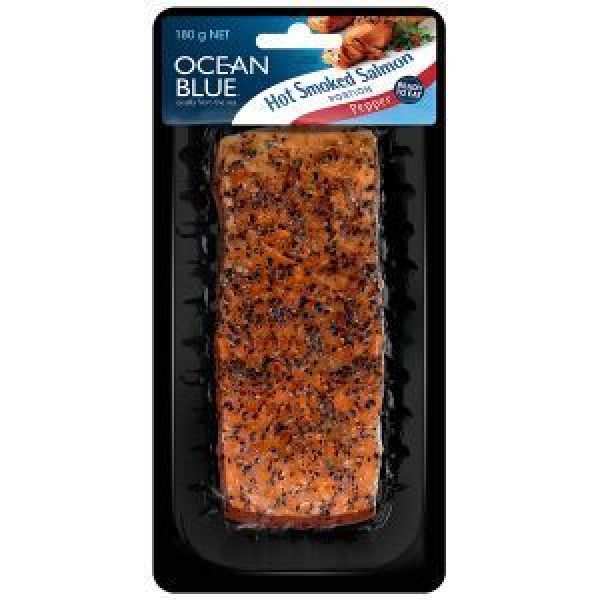 Ocean Blue Smoked Salmon Hot Smoked Pepper
