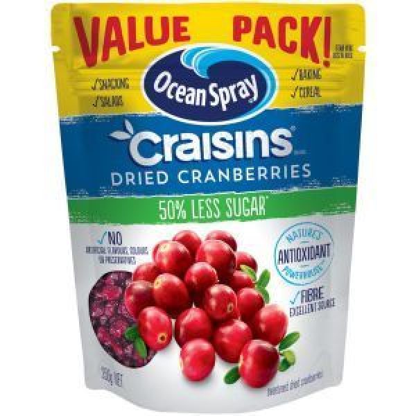 Ocean Spray Craisins Cranberries Reduced Sugar