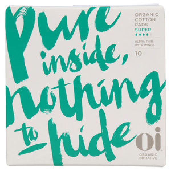 Oi 100% Organic Cotton Pads Ultra Thin Super