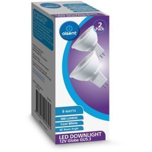 Olsent Down Light Bulb Led Gu5.3 12v6w 500lm Cw