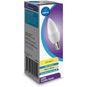 Olsent Led Candle Bulb Screw 5.5w 500lm