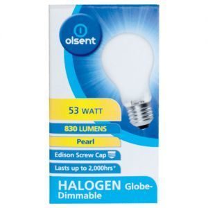 Olsent Screw Light Bulb Halogen Pearl 53w
