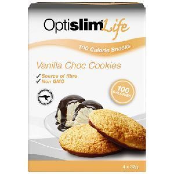 Optislim Life Cookies Vanilla Choc 128g