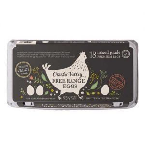 Otaika Valley Eggs 18pk Free Range Mixed Grade
