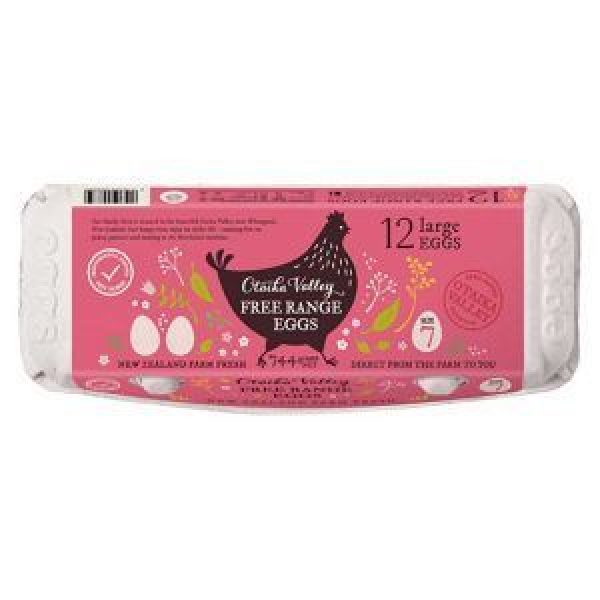 Otaika Valley Eggs Dozen Free Range Size 7