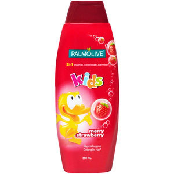 Palmolive Kids 3 In 1 Shampoo & Conditioner & Bodywash Merry Strawberry Reviews Black Box