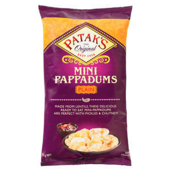Pataks Pappadums Plain Mini