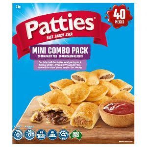 Patties Mini Combo Pack Savouries & Sausage Rolls Mini Combo Pack