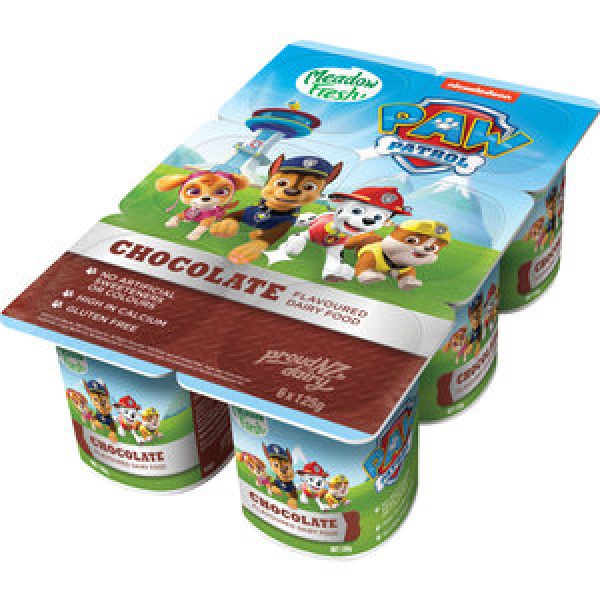 Paw Patrol Dairy Food 6pk Chocolate
