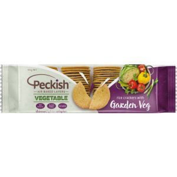 Peckish Rice Crackers Garden Vegetable