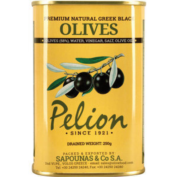 Pelion Olives Black Jumbo Greek