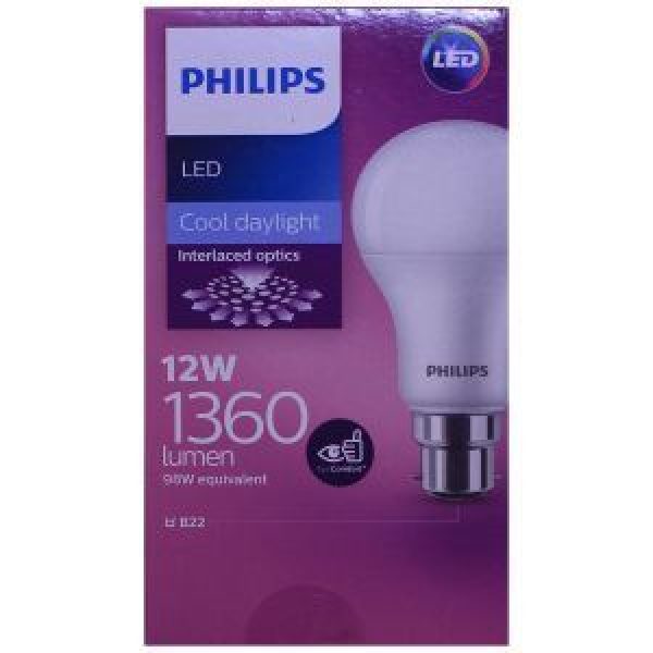 Philips Led Bayonet Light Bulb 12w 1360lm Cool Daylight
