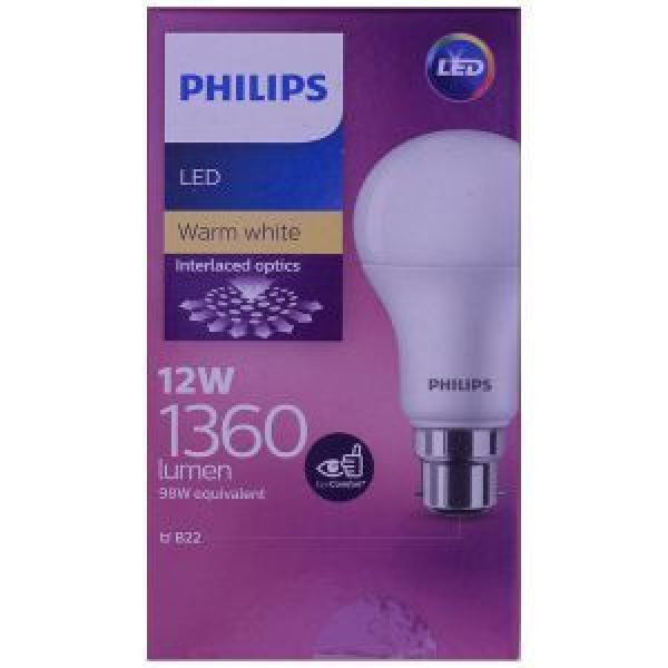 Philips Led Bayonet Light Bulb 12w 1360lm Warm White