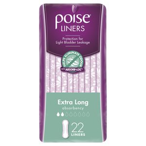 Poise Womens Incontinence Liners Extra Long