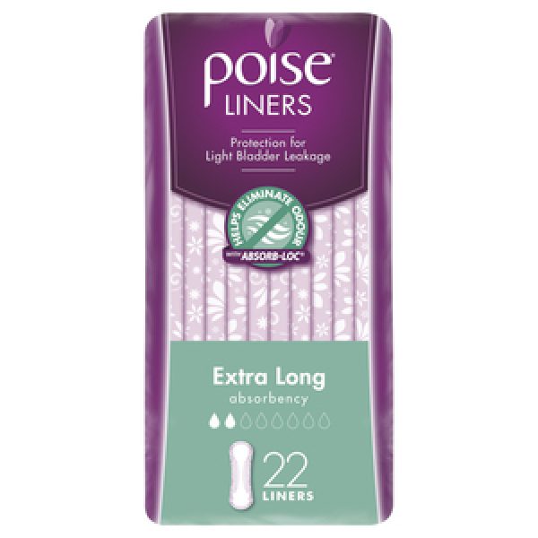 Poise Womens Incontinence Liners Extra Long