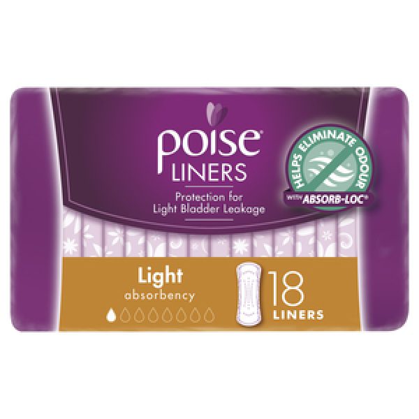 Poise Womens Incontinence Liners Light
