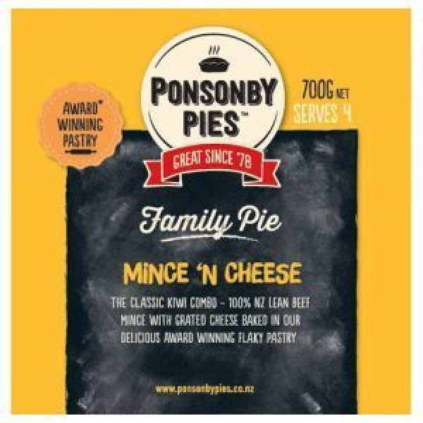 Ponsonby Frozen Family Pie Mince & Cheese