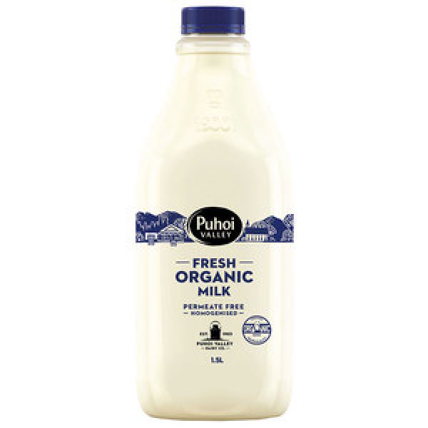 Puhoi Valley Milk Organic Homogenised Pure Milk