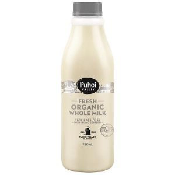 Puhoi Valley Organic Milk Non Homogenised