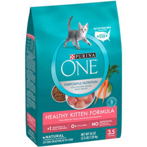 Purina One Dry Cat Food Healthy Kitten Reviews Black Box