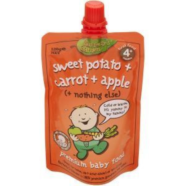 Raffertys Baby Food Sweet Potato Carrot Apple 4m+