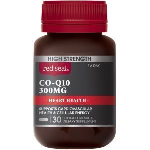 Red Seal High Strength Heart & Circulation Coq10 Plus Vit D 300mg