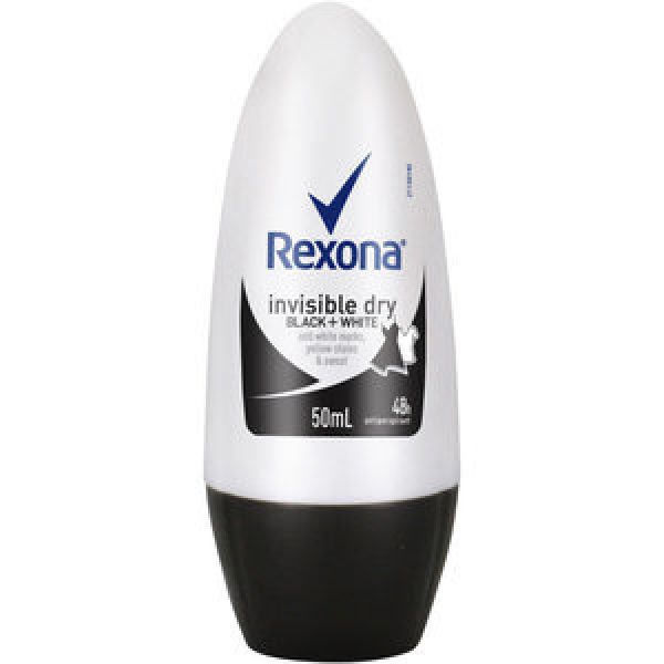 Rexona For Women Roll On Invisible Dry Black & White