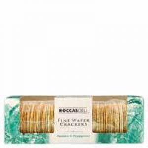 Roccas Deli Fine Crackers Wafer Thins Sesame & Poppyseed
