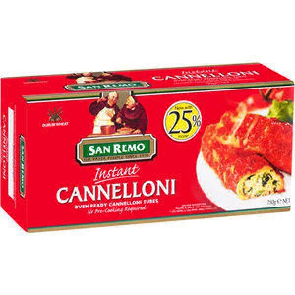 San Remo Pasta Cannelloni